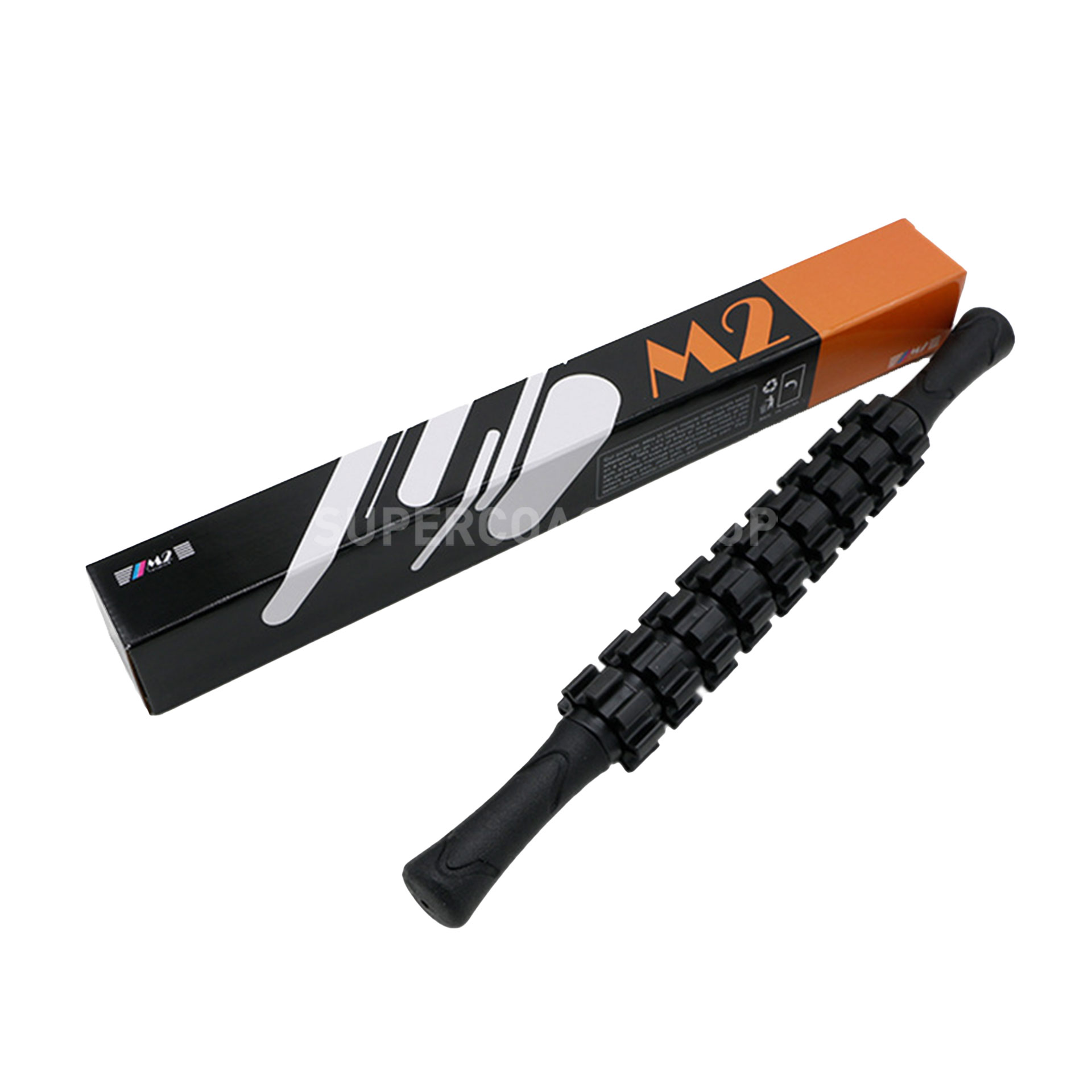 ไม้นวดกล้ามเนื้อ-Roller-massage-stick-M2-สีดำ
