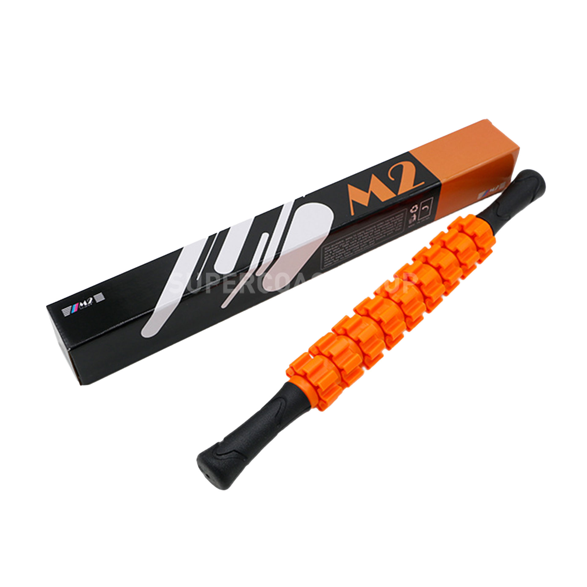 ไม้นวดกล้ามเนื้อ-Roller-massage-stick-M2-สีส้ม