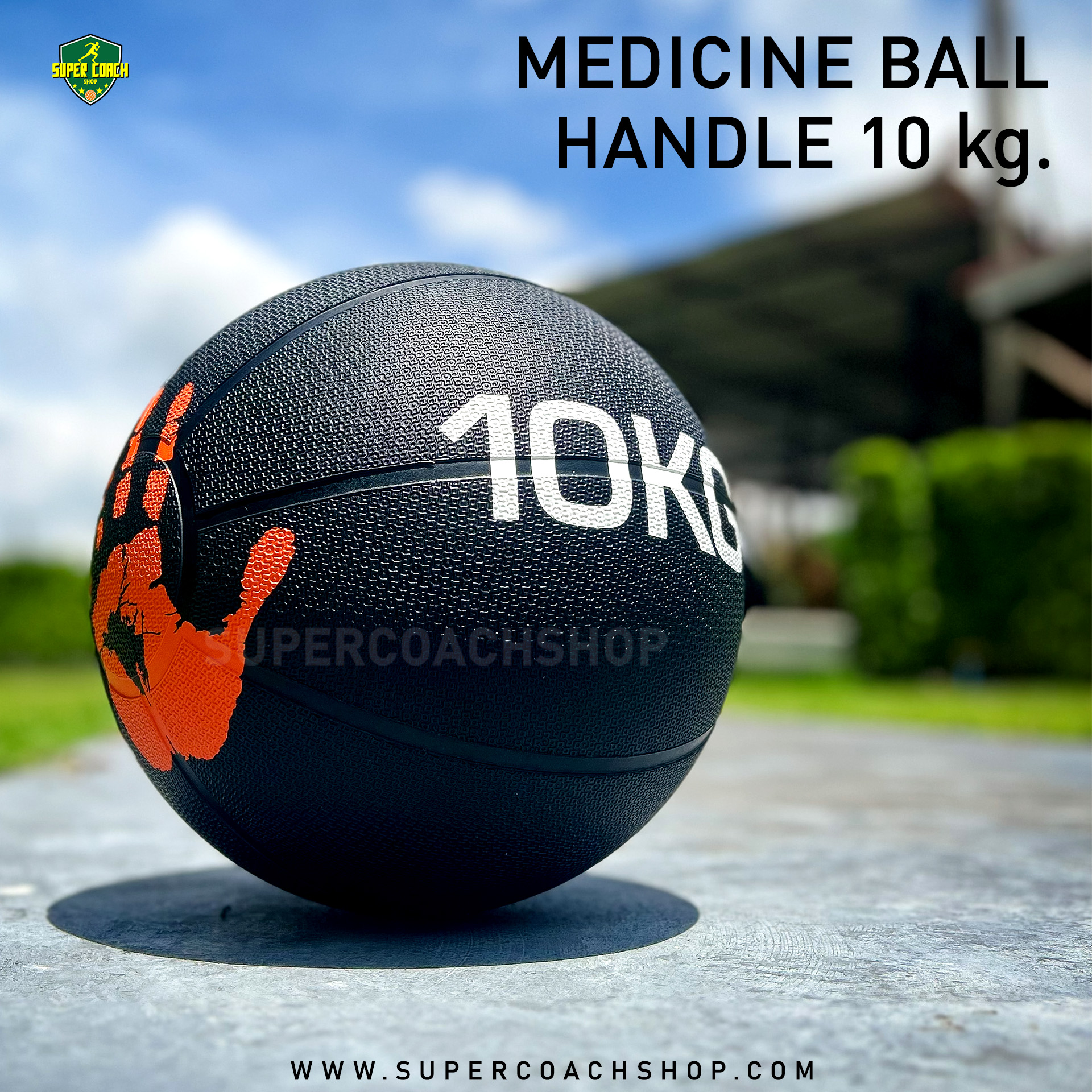 Medicine ball 10 kg Medicine ball handle 10 kg