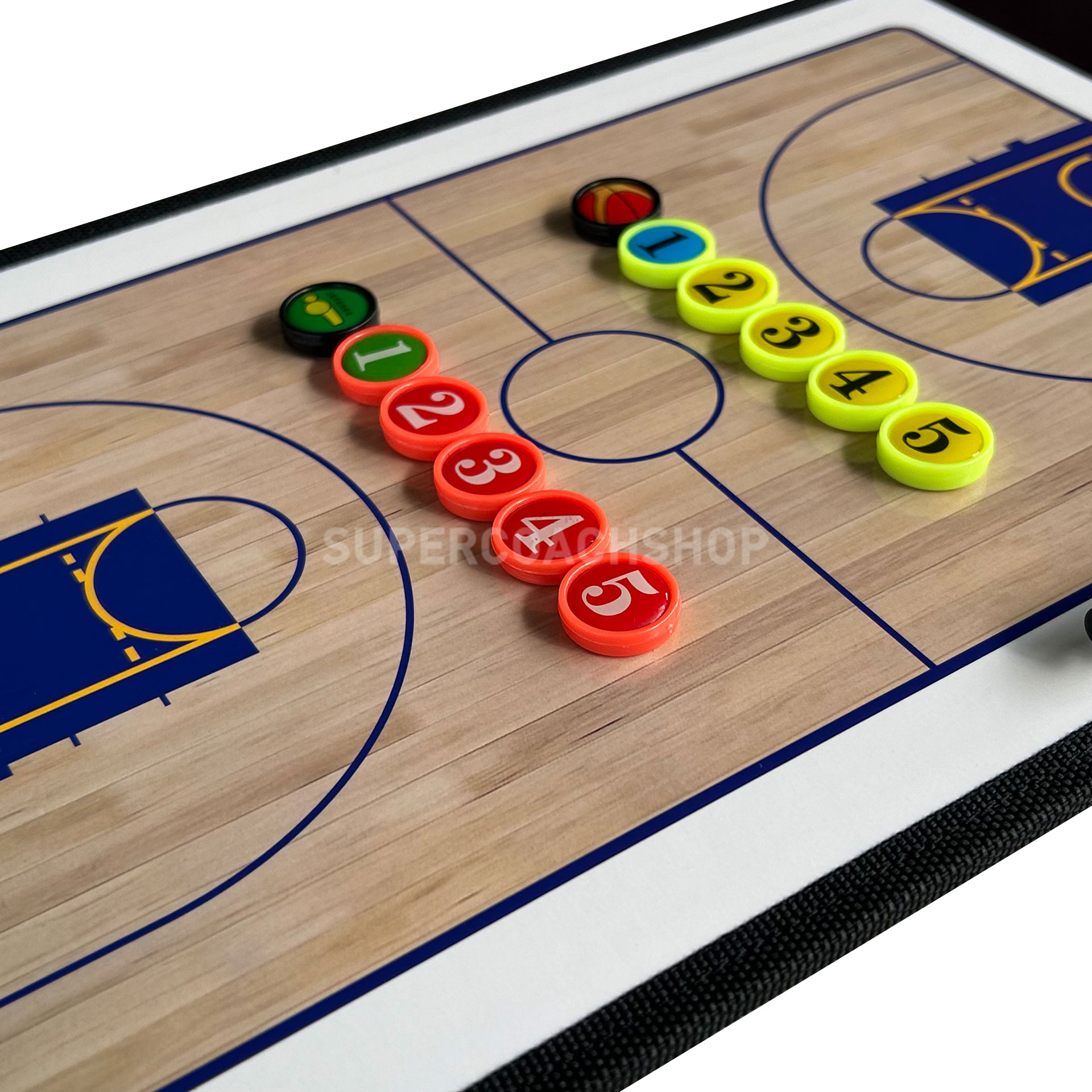 กระดานโค้ชบาสเกตบอล--แม่เหล็ก-พร้อมตัวหมาก-basketballl-coaching-board-PC-Premium